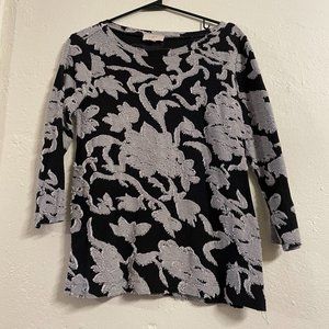 Loft black and grey sweater, XS